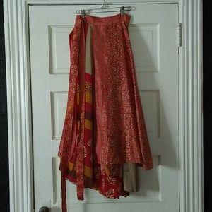 Upcycled Sari Wrap Skirt